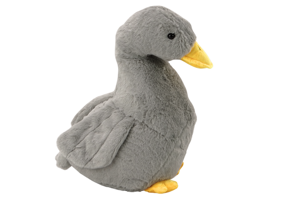 Plišana patka za igru 40 cm - Siva