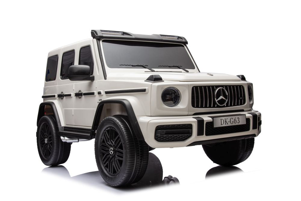 Licencirani auto na akumulator Mercedes G63 XXL 24V 4x4 - DVOSJED - bijeli