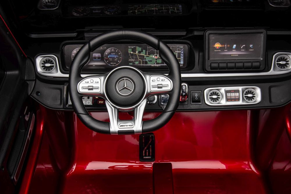 Licencirani auto na akumulator Mercedes G63 XXL 24V 4x4 - DVOSJED - crveni