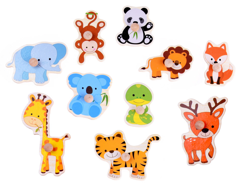 Drvene puzzle životinje 10 elemenata