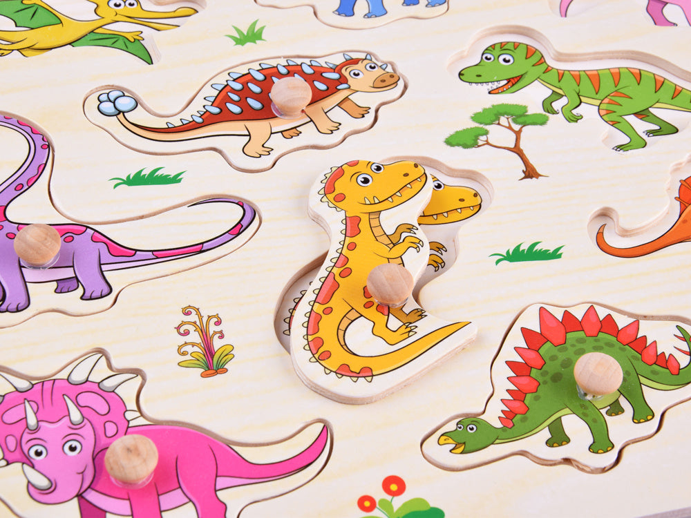 Drvene puzzle dinosauri 11 elemenata