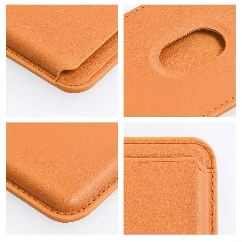 Kožni Mag Wallet narančasti magnetski novčanik