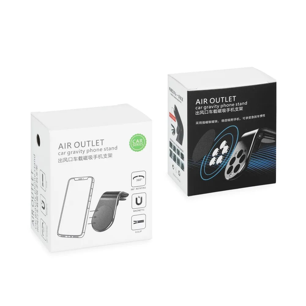 Auto držač magnetni za rešetku AIR OUTLET univerzalni srebrni