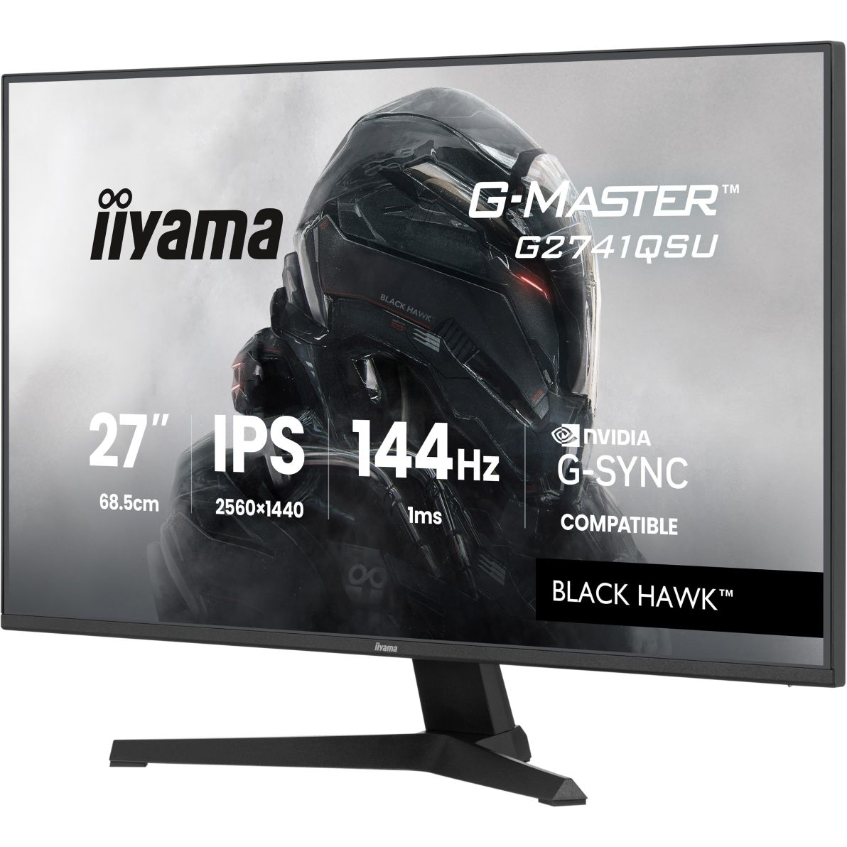 iiyama G-MASTER G2741QSU-B1 računalni monitor 68,6 cm (27") 2560 x 1440 pikseli Crno