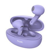 Trust Yavi Slušalice True Wireless Stereo (TWS) U uhu Pozivi/glazba USB Tip-C Bluetooth Ljubičasto