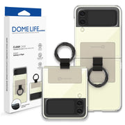 WHITESTONE PROZIRNA MASKA SA PRSTENOM ZA SAMSUNG GALAXY Z FLIP 4 - BEIGE