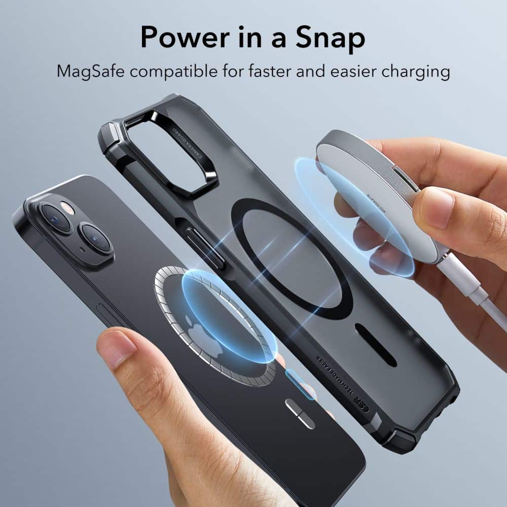 ESR AIR ARMOR HALOLOCK MAGSAFE MASKA ZA IPHONE 14 PLUS FROSTED BLACK