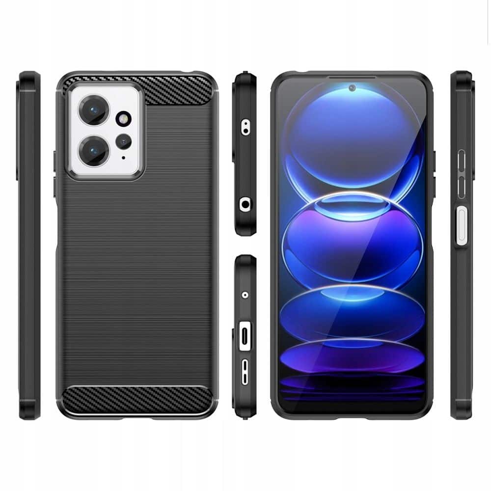 TECH-PROTECT TPUCARBON MASKA ZA XIAOMI REDMI NOTE 12 4G / LTE crna