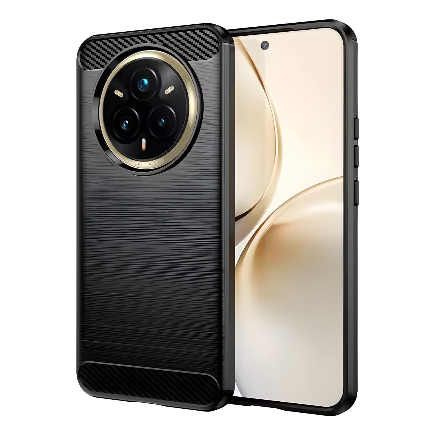 Futrola Carbon Shield TPU za Realme 14 Pro+ - Crna KP36928