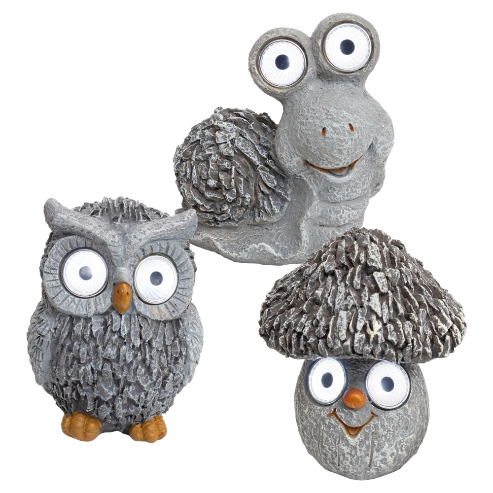 home Solarna vrtna svjetiljka, Gljiva, Sova, Puž - MX 639