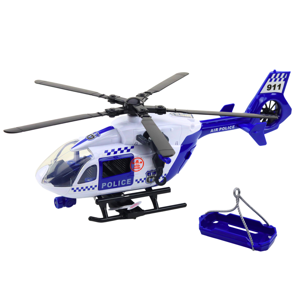 Policijski helikopter za igru  Hook sa zvučnim i svjetlosnim efektima 1:14 - bijelo/plavi
