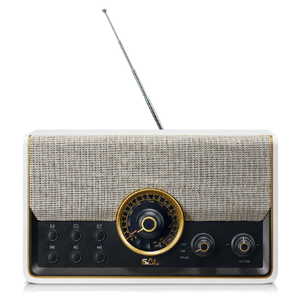 SAL Retro radio, AM-FM-BT-USB-mSD - RRT 6B