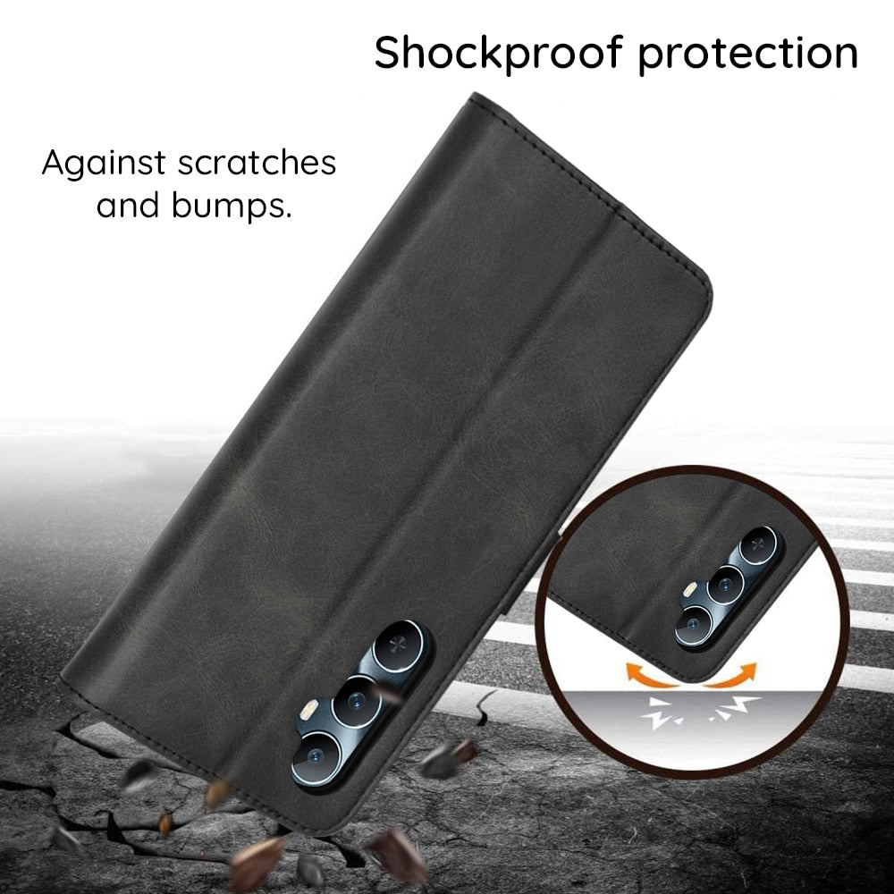 Techsuit Diary Book preklopna maska za Motorola Moto G06 -crna