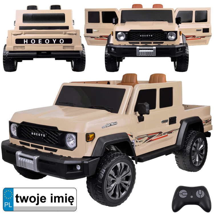 Pick up AKU auto dvosjed beige