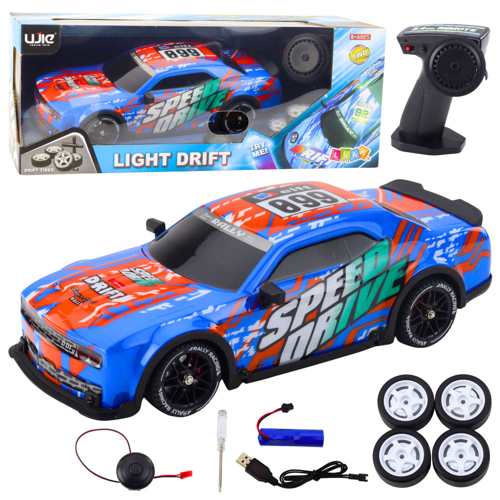 Auto na daljinsko upravljanje Drift Speed Drive - Crveno/plavi