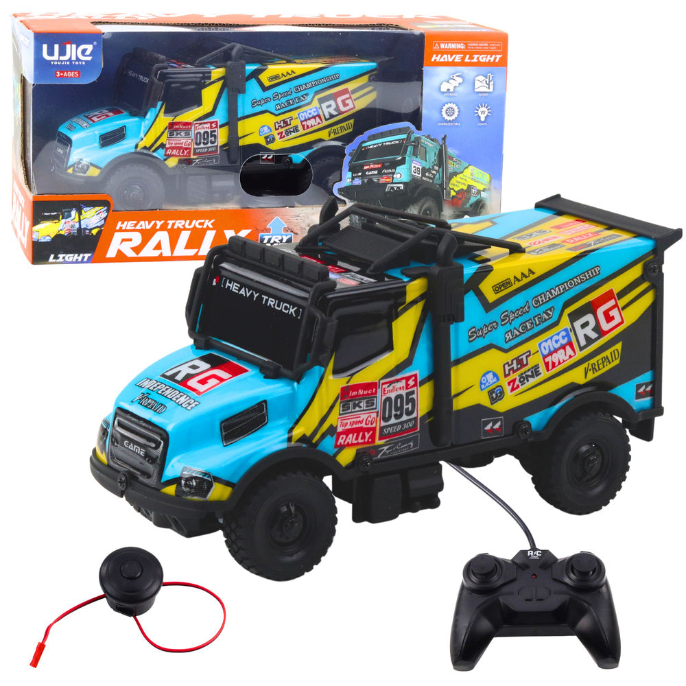 Kamion na daljinsko upravljanje Rally - žuto plavi
