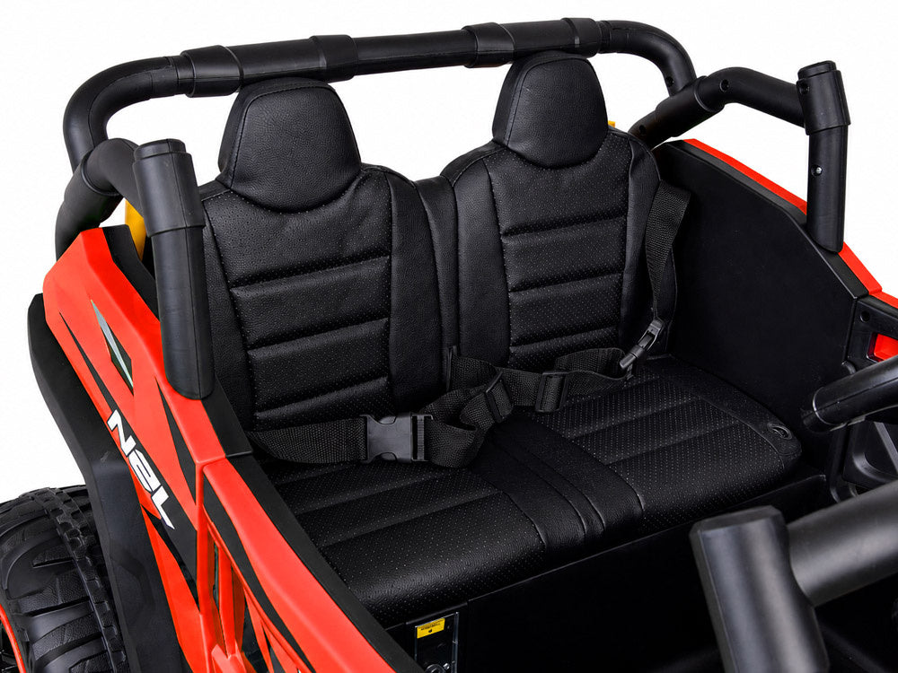 Buggy dvosjed 4×4 s prikolicom – crveni