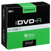(Intenso) DVD-R 4,7GB pak. 10 komada Slim Case - DVD-R4,7GB/10Slim