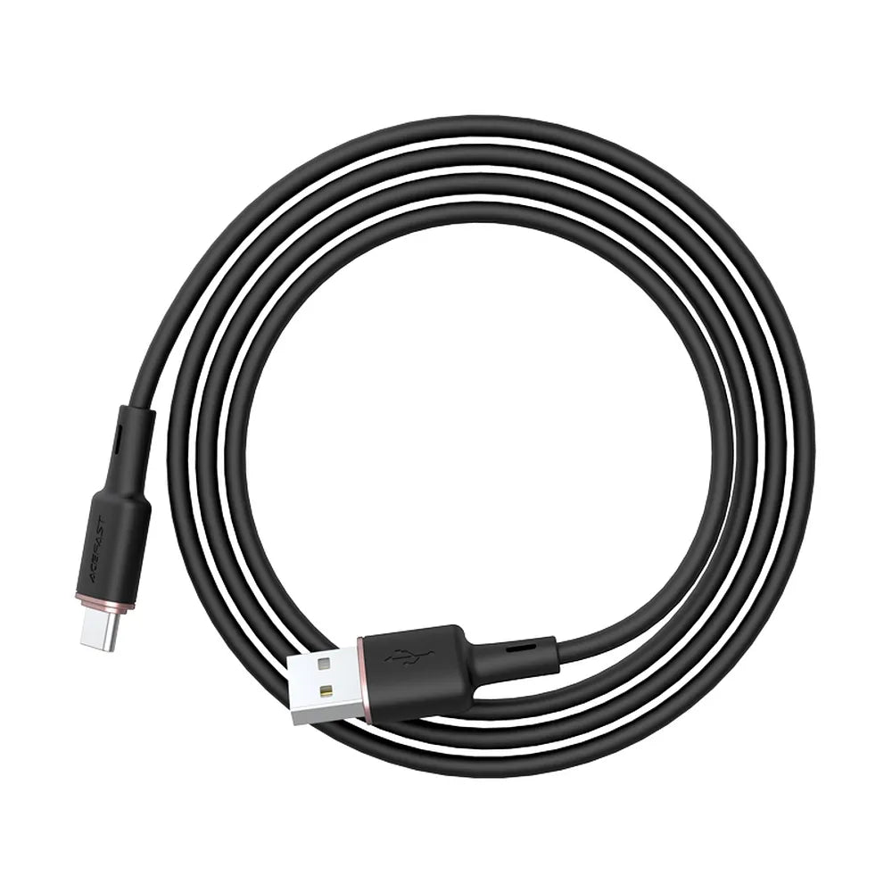 ACEFAST kabel USB A na Type C 3A C2-04 silikonski 120 cm crni