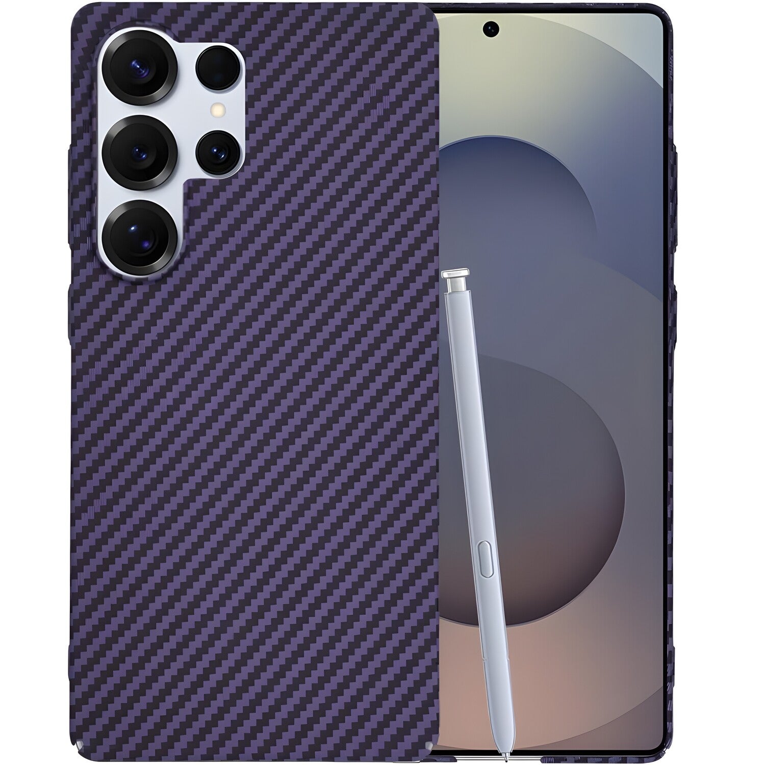 Maska Techsuit Carbonite FiberShell za Samsung Galaxy S25 Ultra - Ljubičasta KP38078