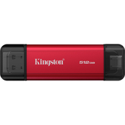 Kingston Technology Dual Portable 512 GB USB Type-A / USB Type-C 3.2 Gen 2 (3.1 Gen 2) Crno, Crveno
