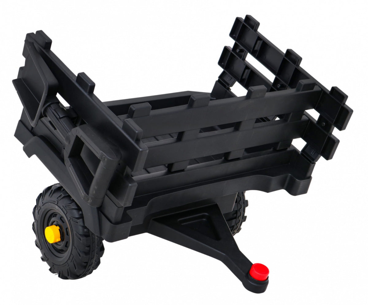 Traktor na akumulator s prikolicom Titanium - crni