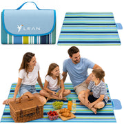 Deka za piknik ili plažu LT 150 x 200cm Flowers - plava