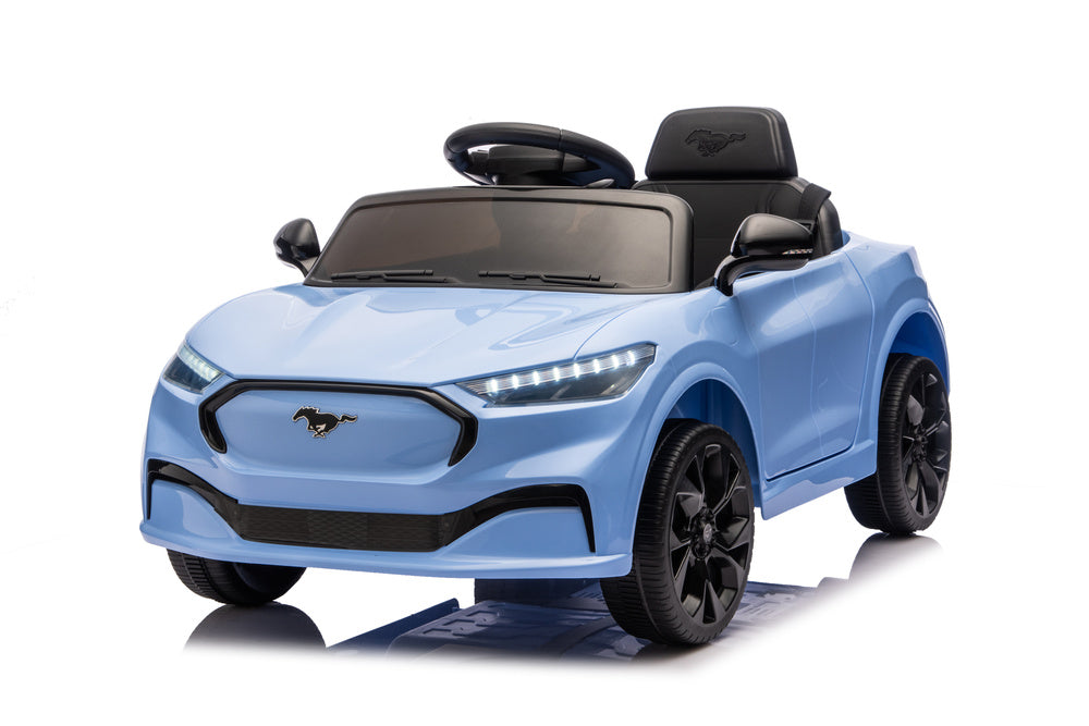 Licencirani auto na akumulator Ford Mustang Mach-E Blue 24V - svijetlo plavi