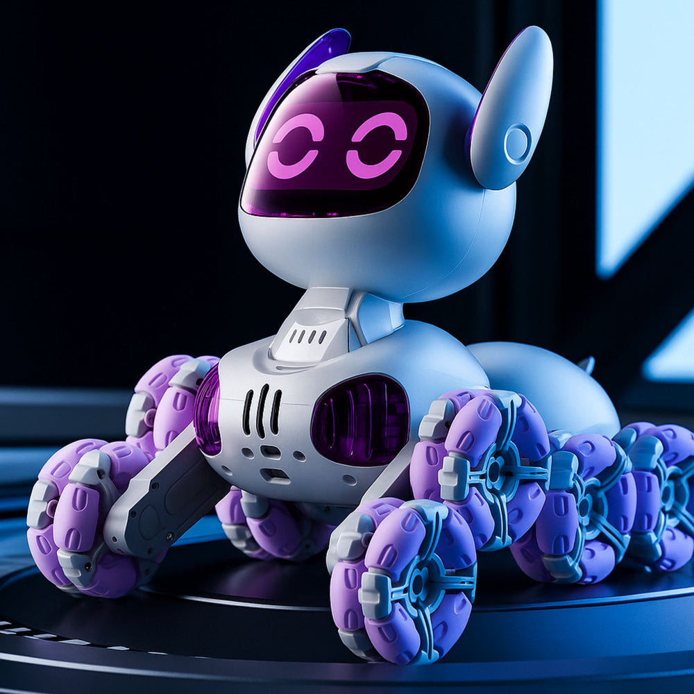 Robot na daljinsko upravljanje TOOBY 360° - ljubičasto/bijeli