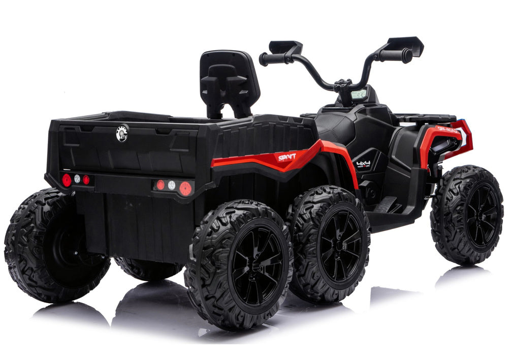 Quad na akumulator ATV JC606 24V 4x4 - dvosjed - crveni