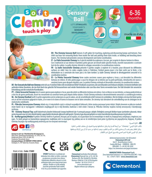 Clemmy senzorna lopta Clementoni 17689