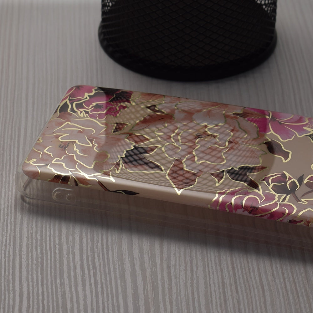 Techsuit Marble Series maska za iPhone 12 Mary Berry Nude