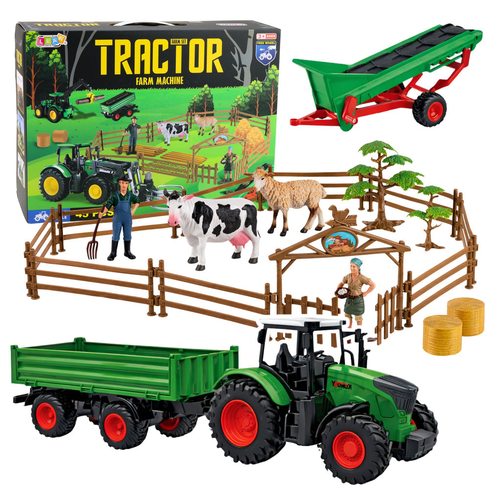 Poljoprivredni set vozila sa figurama farmera - 45 elemenata