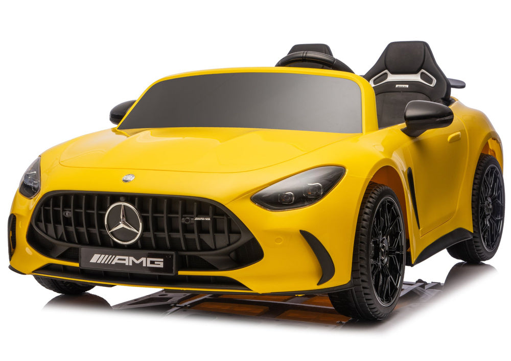 Licencirani auto na akumulator Mercedes GT63 AMG DK-GT63 24V - dvosjed - žuti