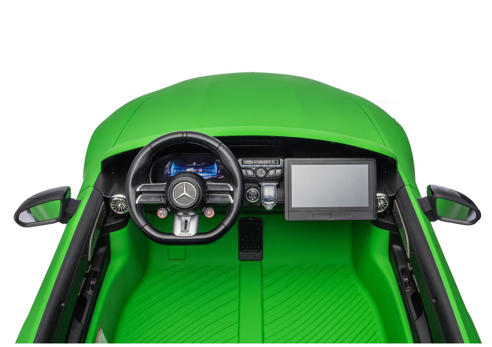 Licencirani auto na akumulator Mercedes GT63 AMG DK-GTQ63 24V - dvosjed - zelena/mat