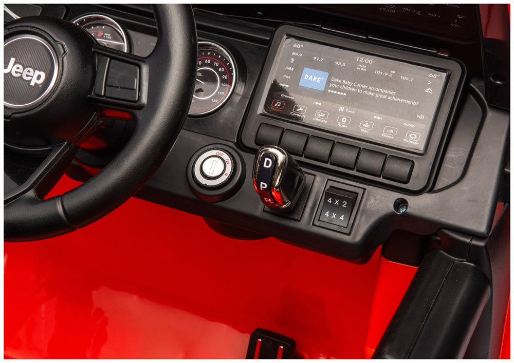 Licencirani auto na akumulator Jeep Rubicon 4x200W 24V - narančasti