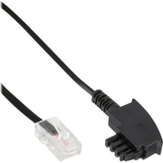 InLine 18502 telefonski kabel 2 m Crno