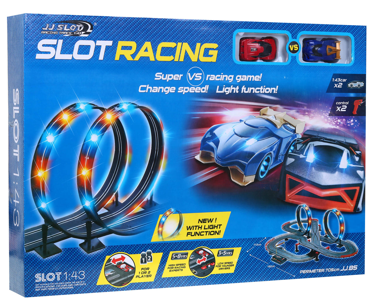 Velika trkaća staza Slot Racing sa 2 petlje