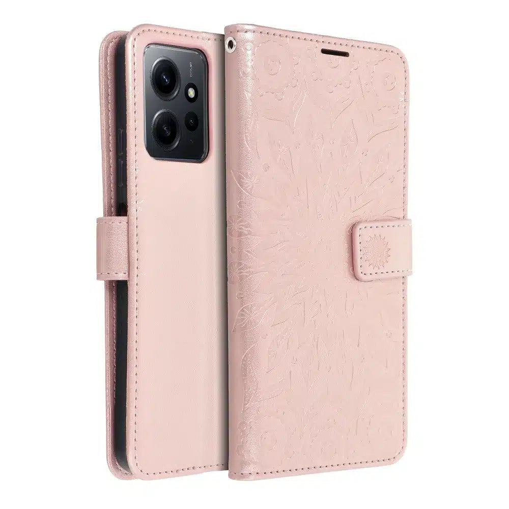 MEZZO Book case for XIAOMI Redmi NOTE 12 5G mandala rose gold