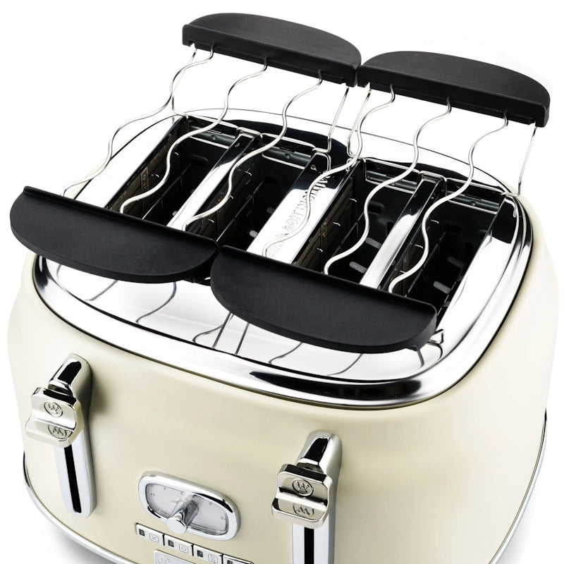 Westinghouse Retro White 4 Slice opekač kruha