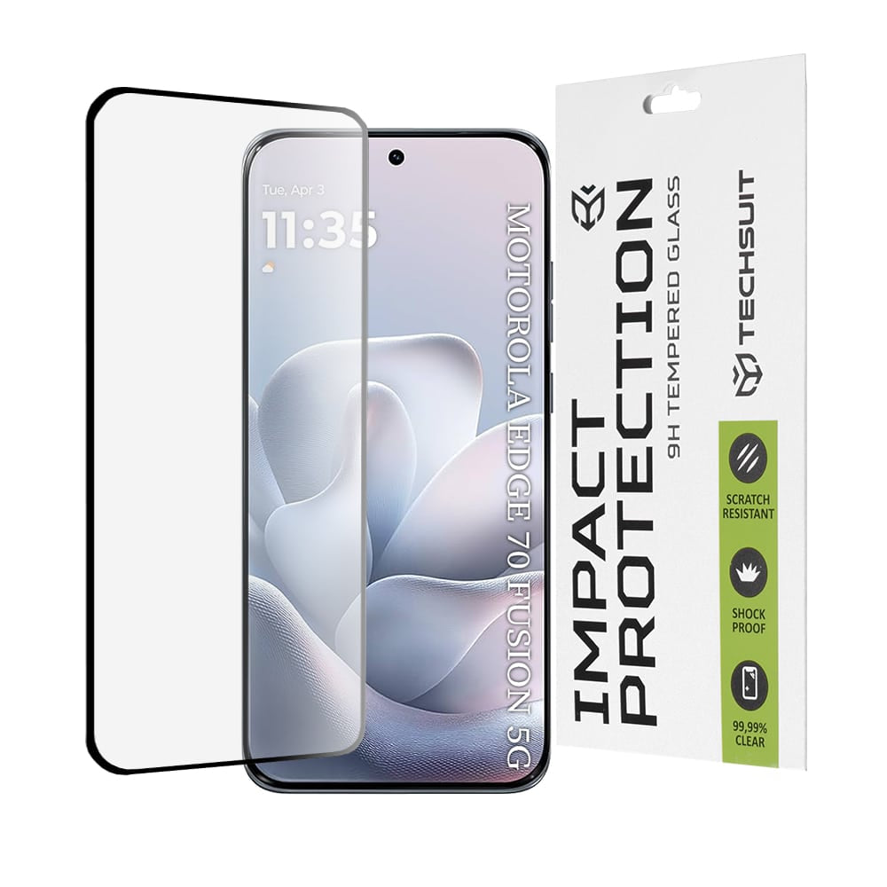 Techsuit 111D Full Cover / Full Glue Glass / 3D Curved Screen za Motorola Edge 70 Fusion / Edge 70 Pro