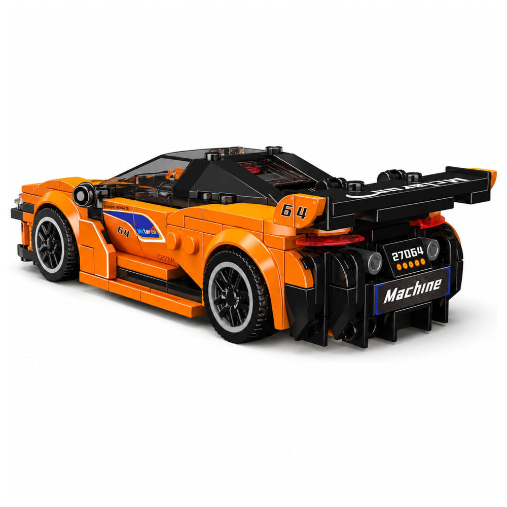 Construction Bricks Sports Car Orange Display Case 423 pcs.
