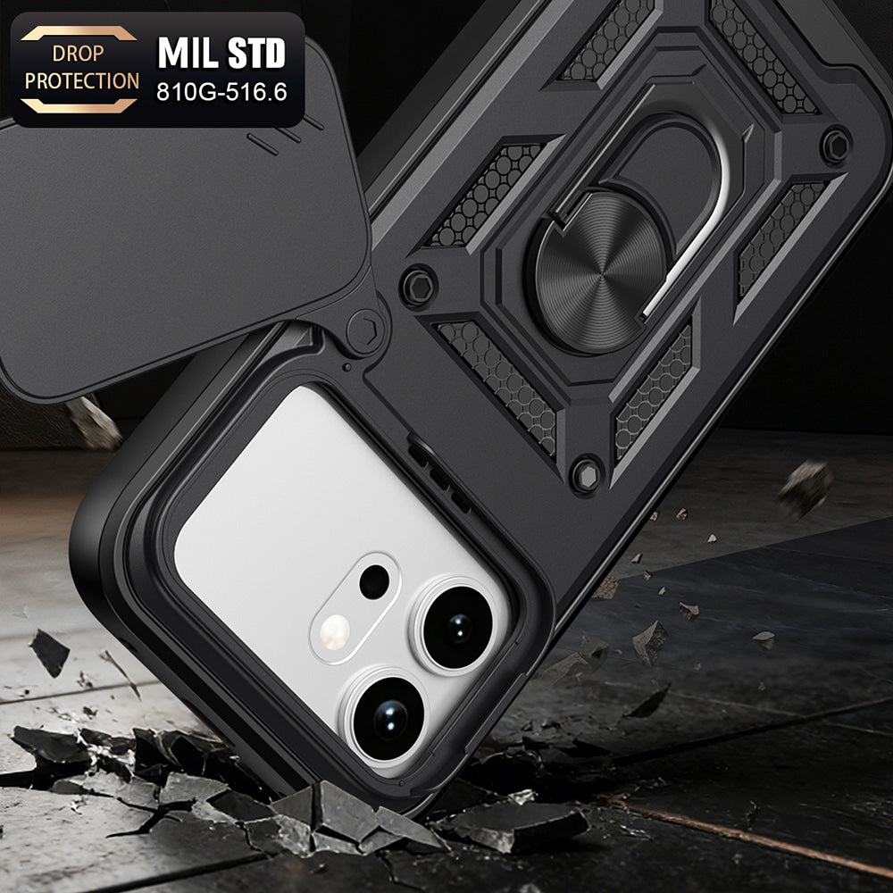 Techsuit – serija CamShield zaštitna maskica za Honor 600 / 600 Pro – crna