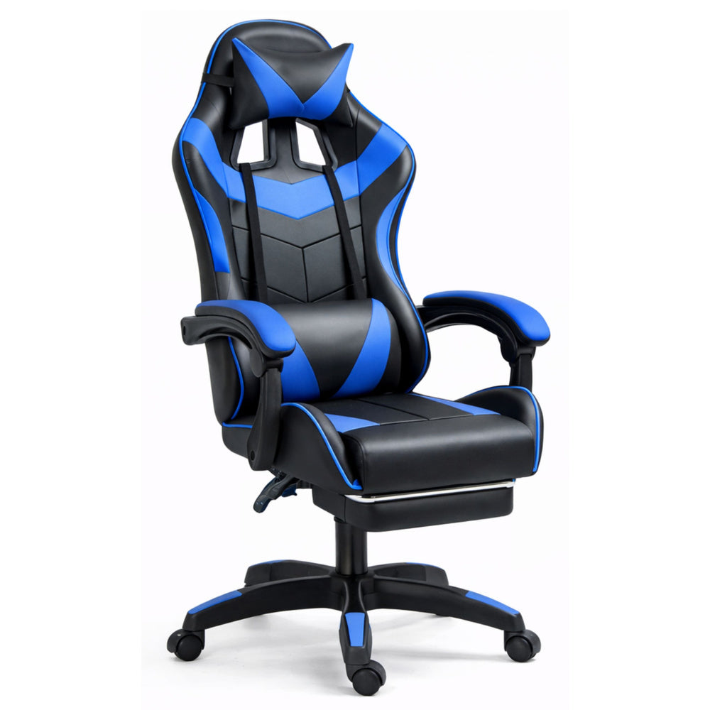 Gaming stolica sa osloncem za noge LE TOY - plava