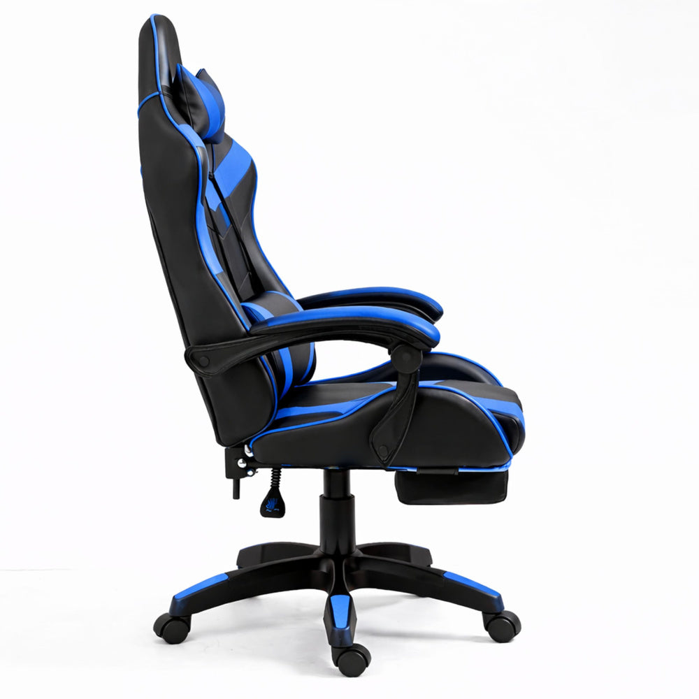 Gaming stolica sa osloncem za noge LE TOY - plava