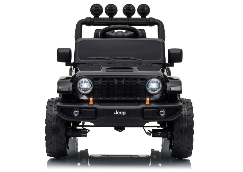 Jeep Rubicon DK-JWR558 24V Black Battery-Powered Vehicle
