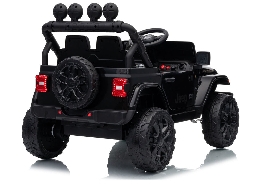 Jeep Rubicon DK-JWR558 24V Black Battery-Powered Vehicle