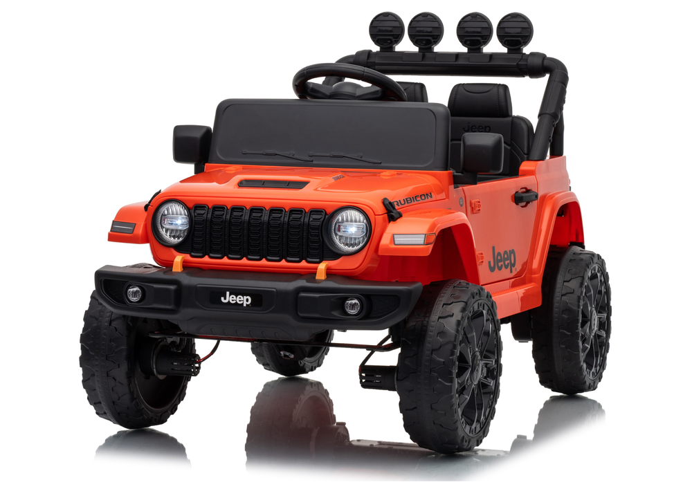 Jeep Rubicon DK-JWR558 24V Orange Battery-Powered Ride-On Vehicle