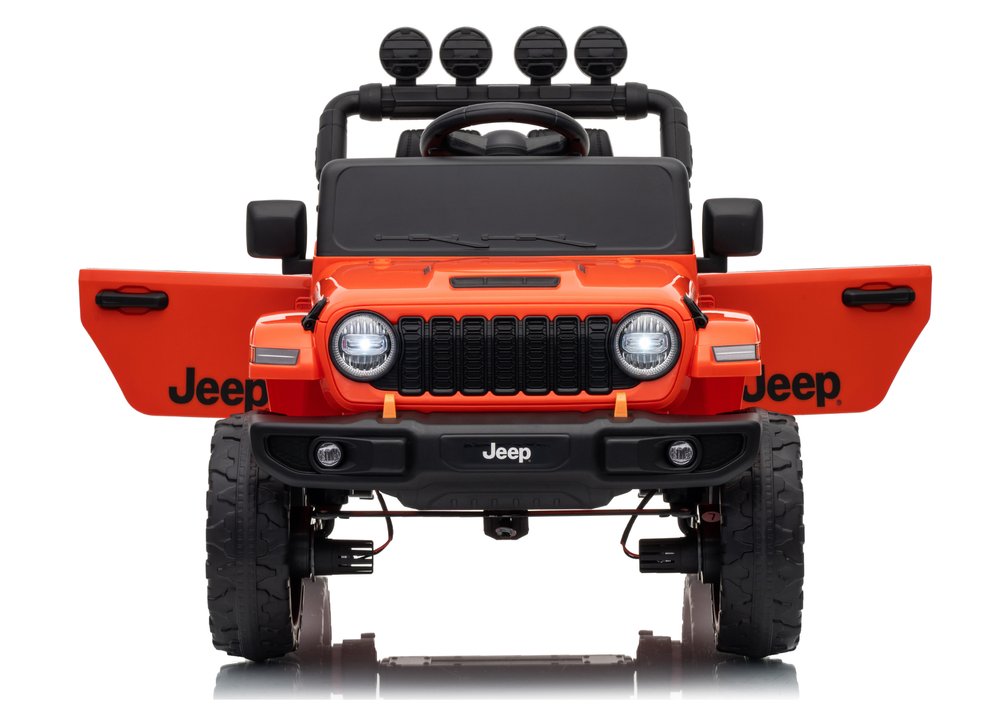 Jeep Rubicon DK-JWR558 24V Orange Battery-Powered Ride-On Vehicle