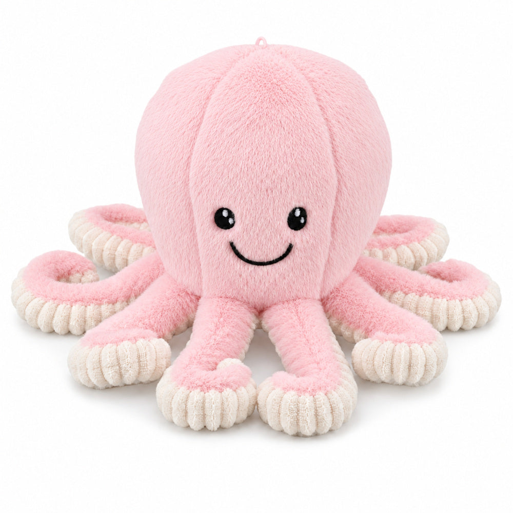 Plush Octopus Plush Toy Cuddly Toy with Elastic Tentacles Pink 50 cm